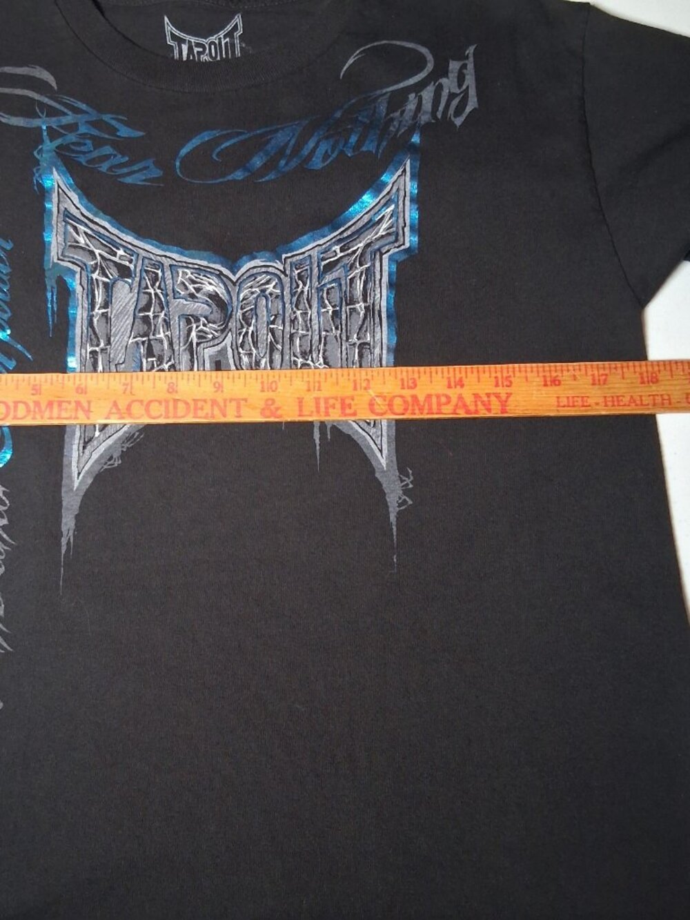 Vintage Y2K Tapout T Shirt Youth L 14/16 Overcome And Over Power Graphic MMA - Picture 3 of 8